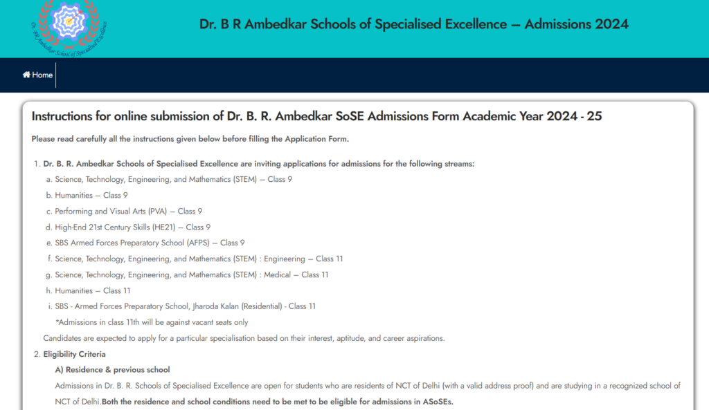 Dr. BR Ambedkar School Admission 2023: Application Process, Eligibility, and Important Dates 4