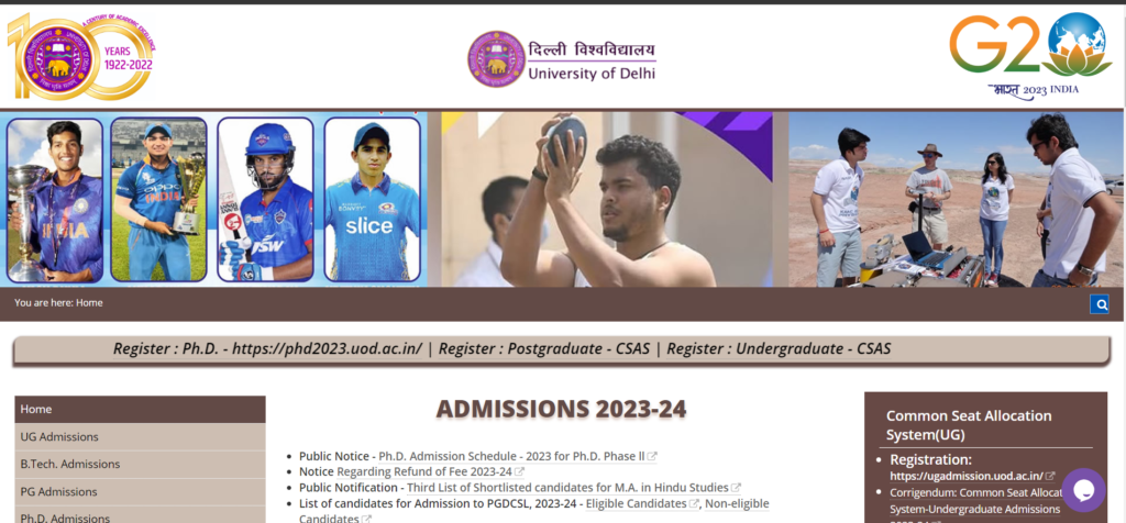 DU PhD Admission 2023 Phase 2: Registration Dates, Process, and Schedule 3